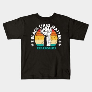 Colorado black lives matter political protest Kids T-Shirt